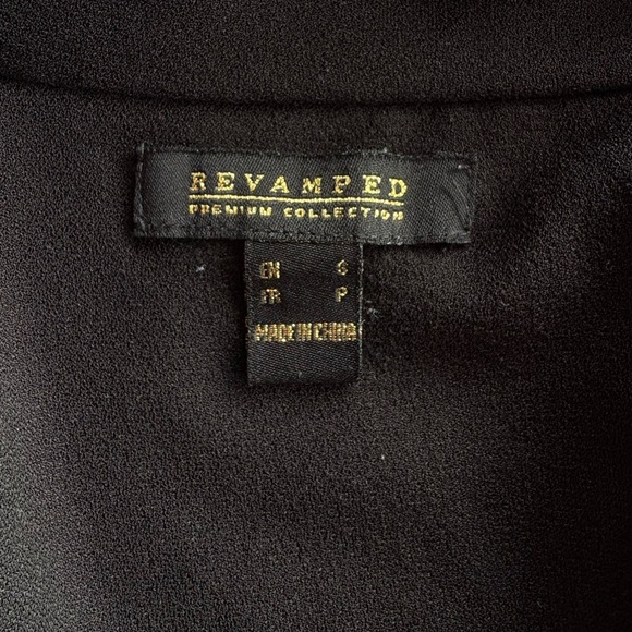 Revamped Black Duster with Dramatic Shawl Collar Small - Picture 4 of 4